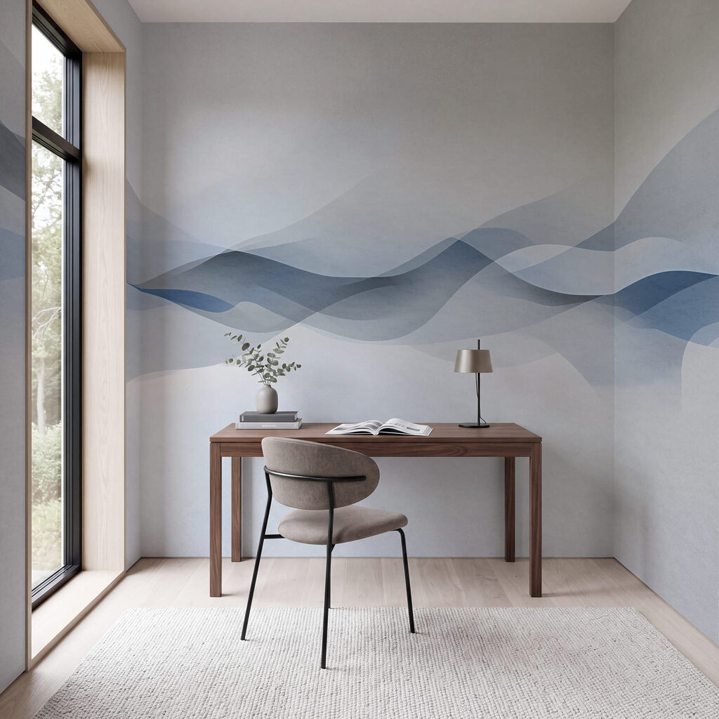 Ondas translúcidas no horizonte — interior 3