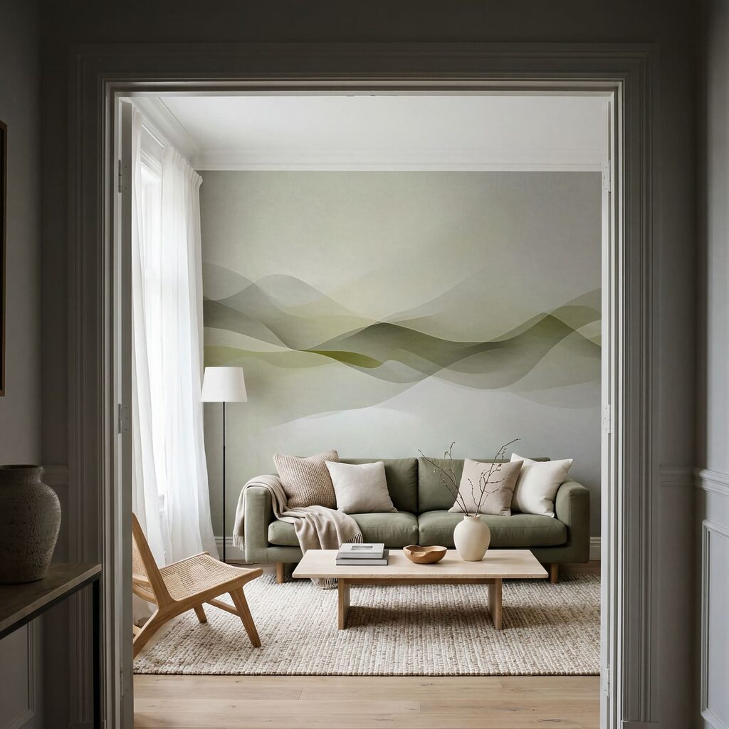 Ondas translúcidas no horizonte — interior 2
