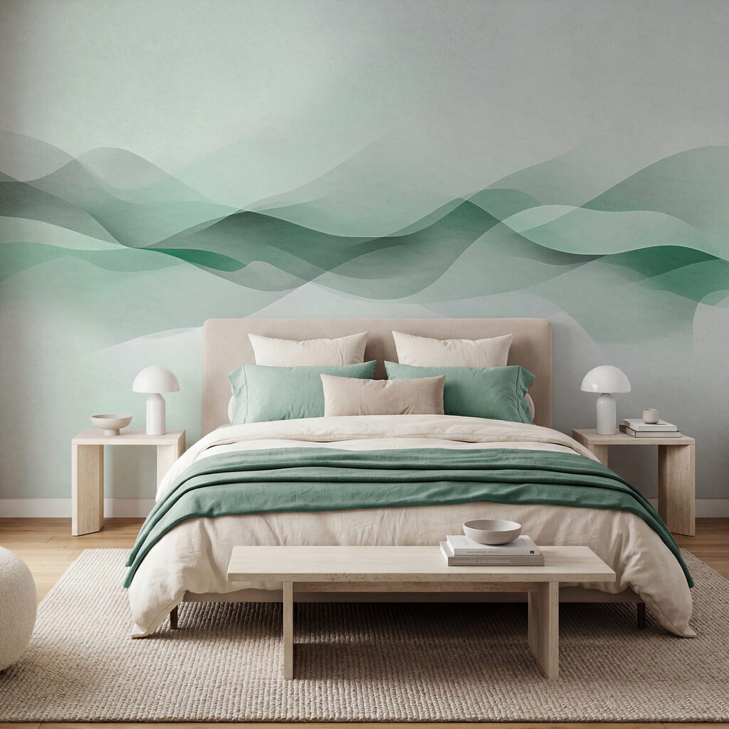 Ondas translúcidas no horizonte — interior 2