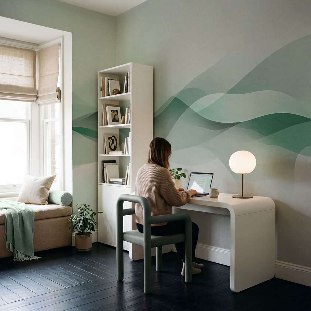 Ondas translúcidas no horizonte — interior 3