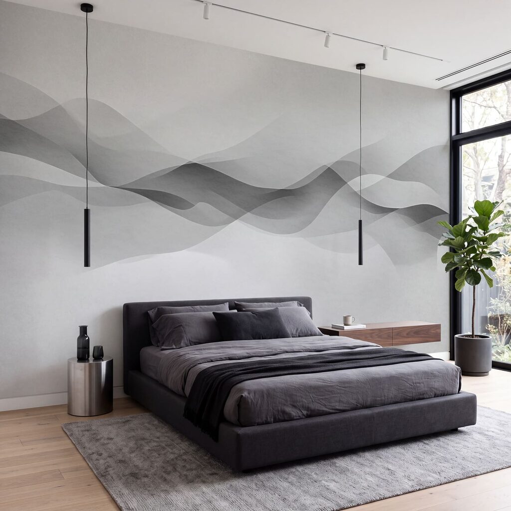Ondas translúcidas no horizonte — interior 1
