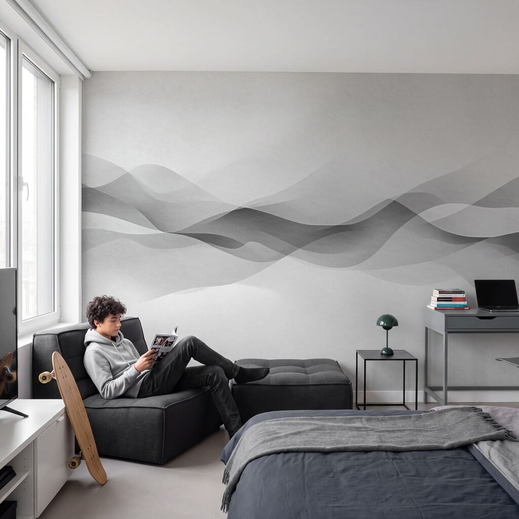 Ondas translúcidas no horizonte — interior 3
