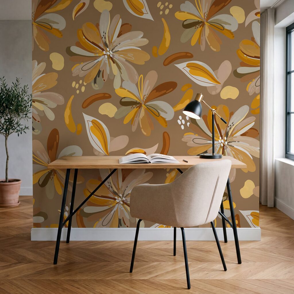 Flores e folhas soltas — interior 5