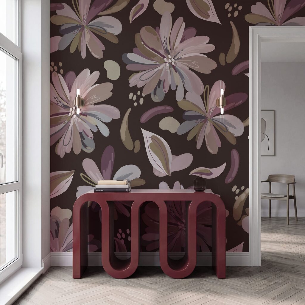 Flores e folhas soltas — interior 4