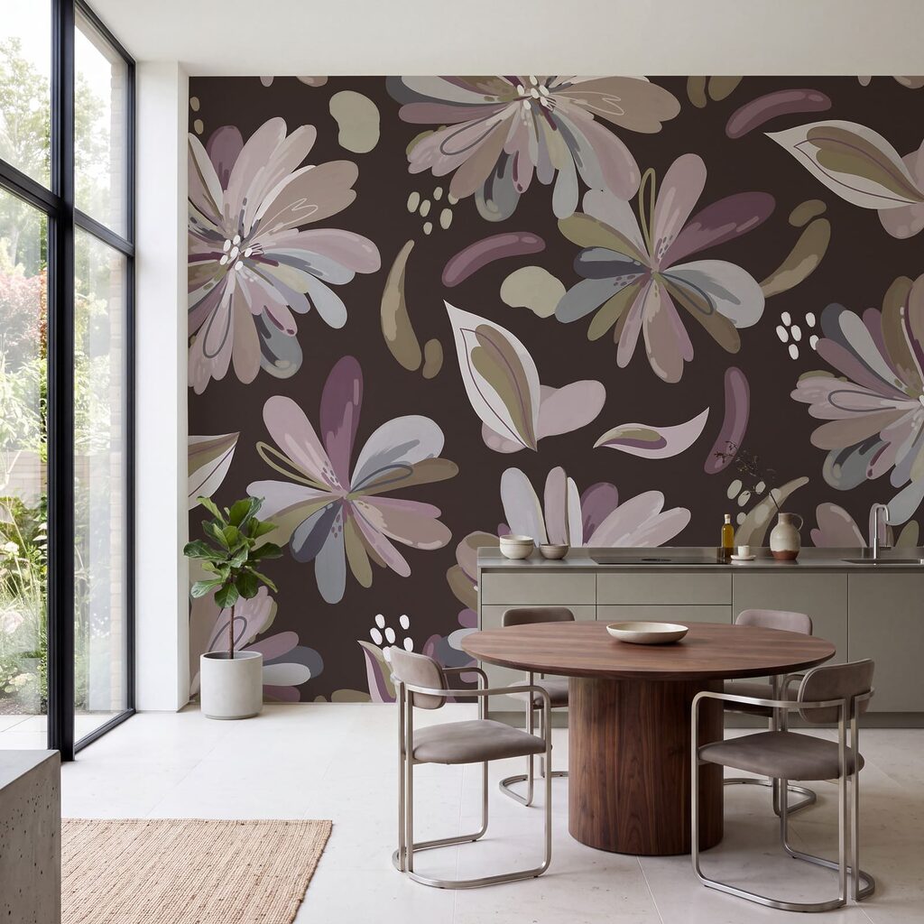 Flores e folhas soltas — interior 1