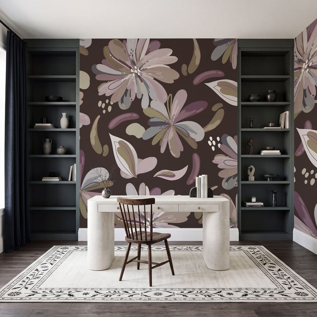 Flores e folhas soltas — interior 6
