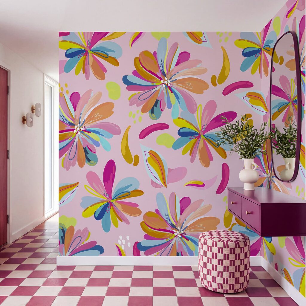 Flores e folhas soltas — interior 2