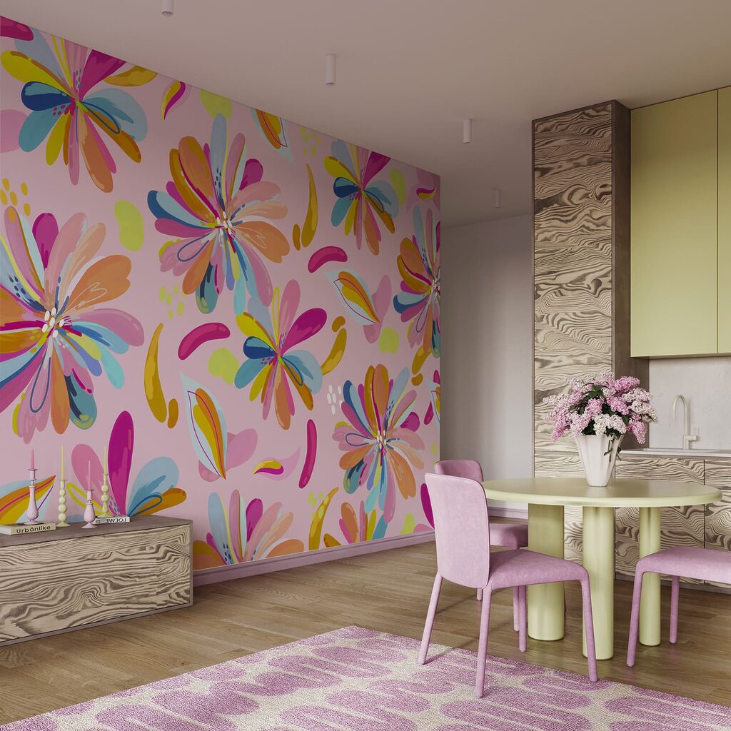 Flores e folhas soltas — interior 3