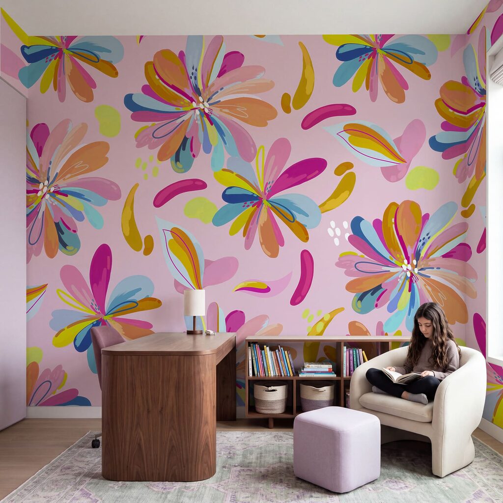 Flores e folhas soltas — interior 5