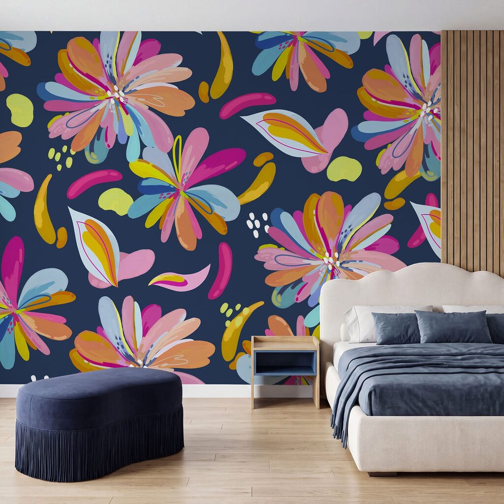 Flores e folhas soltas — interior 2