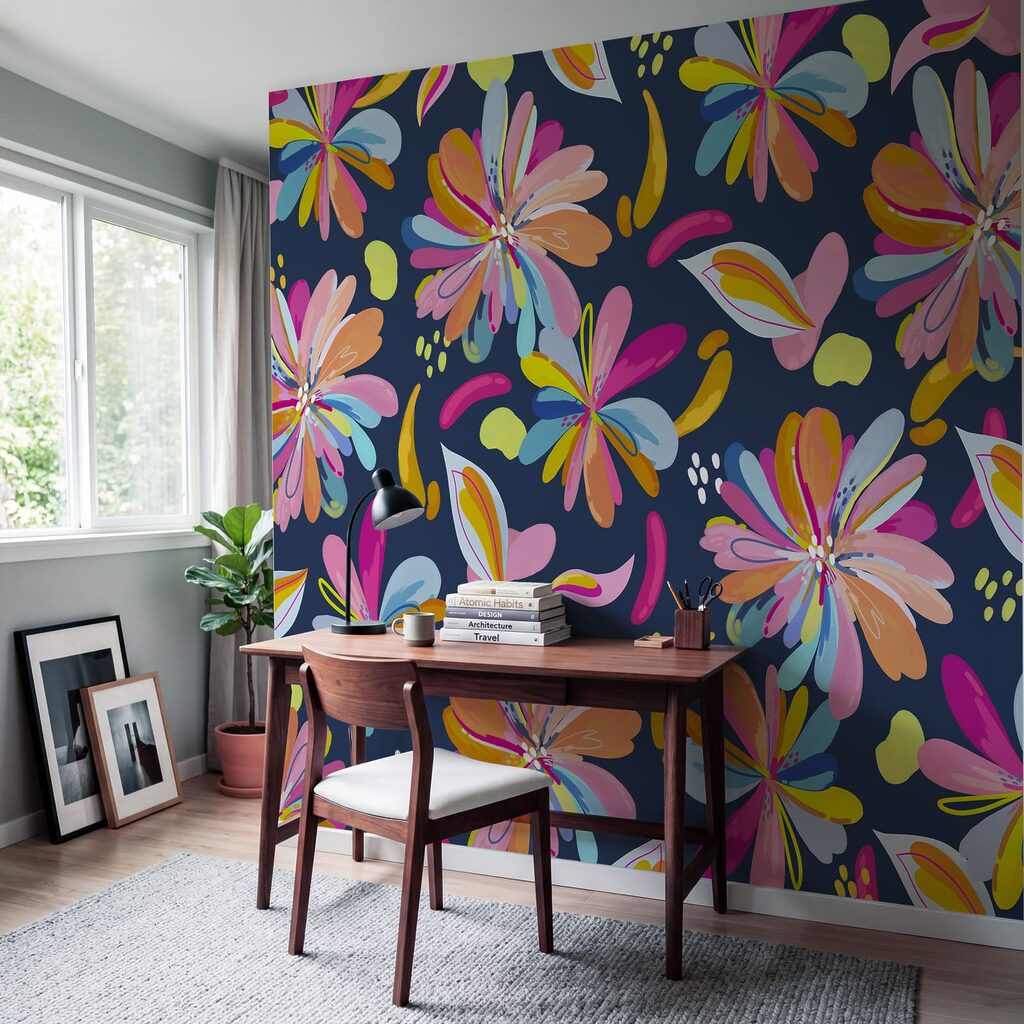 Flores e folhas soltas — interior 4