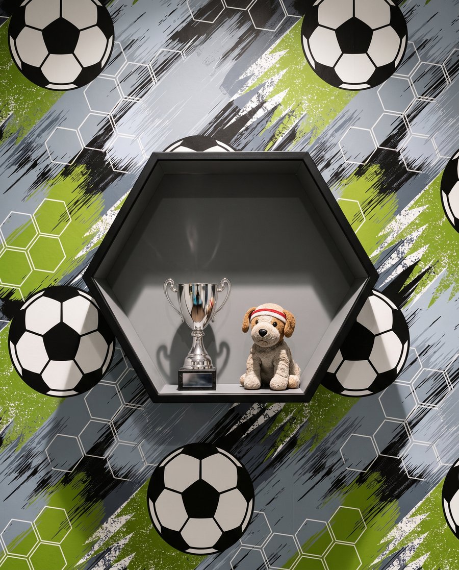 Futebol em traços — detalhe