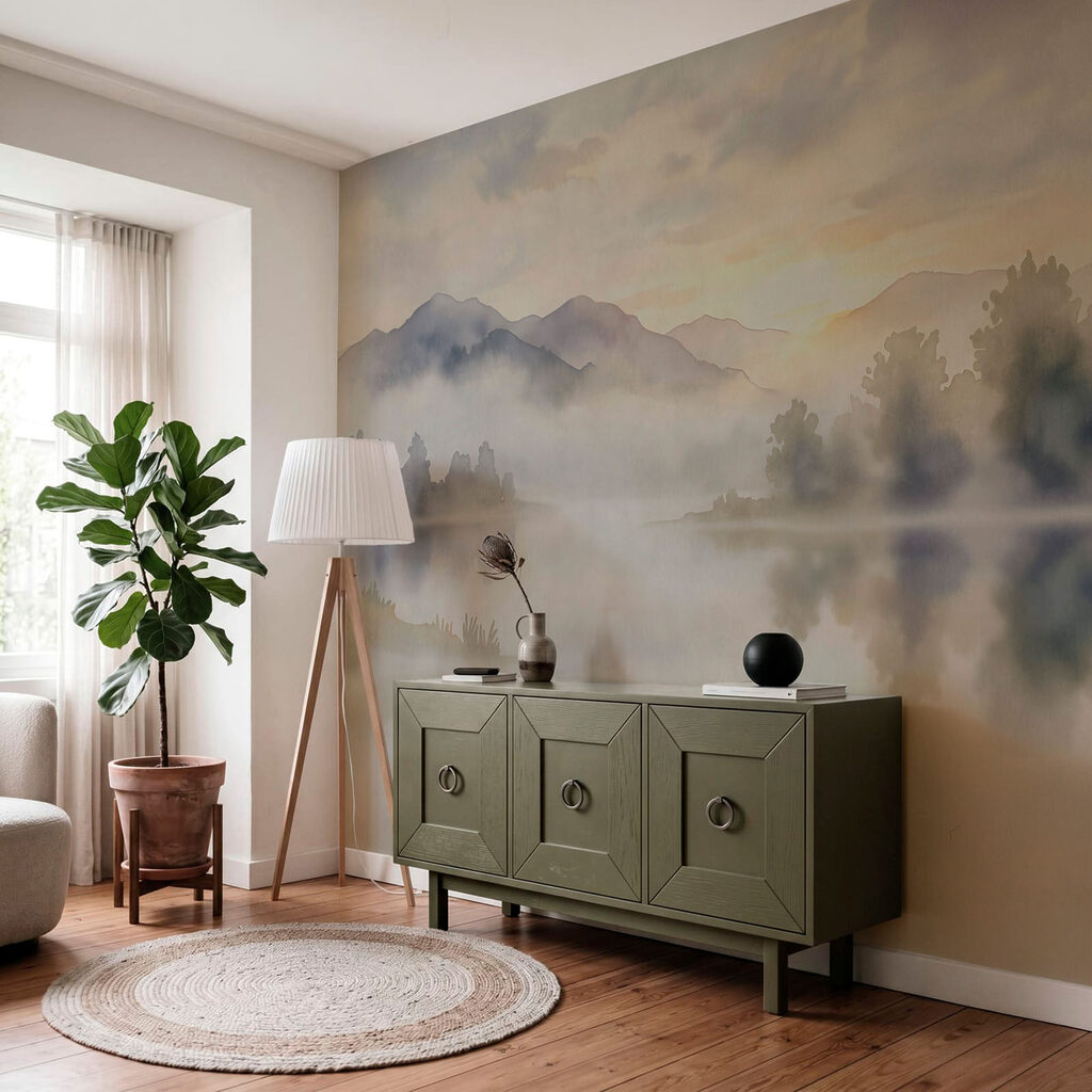 Lago na neblina matinal — interior 2