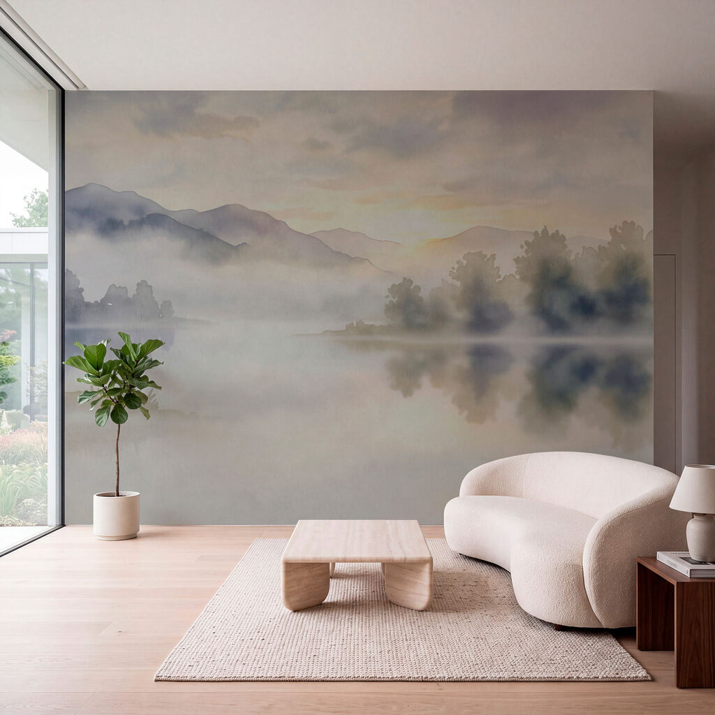 Lago na neblina matinal — interior 3
