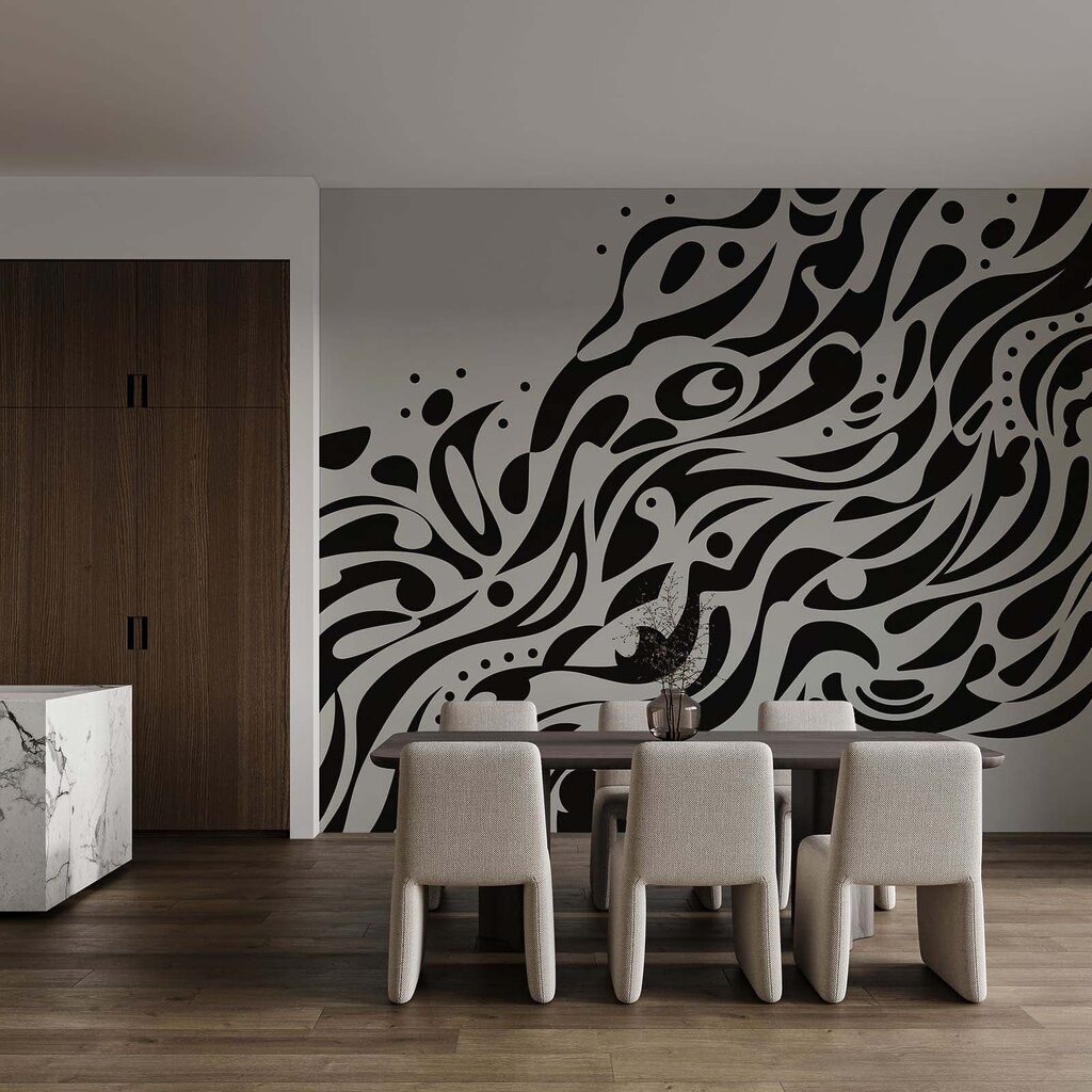 Folhas em espiral — interior 1