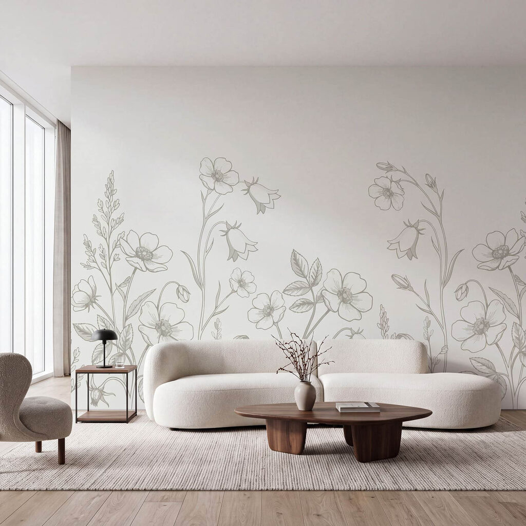 Linhas finas de flores — interior 2