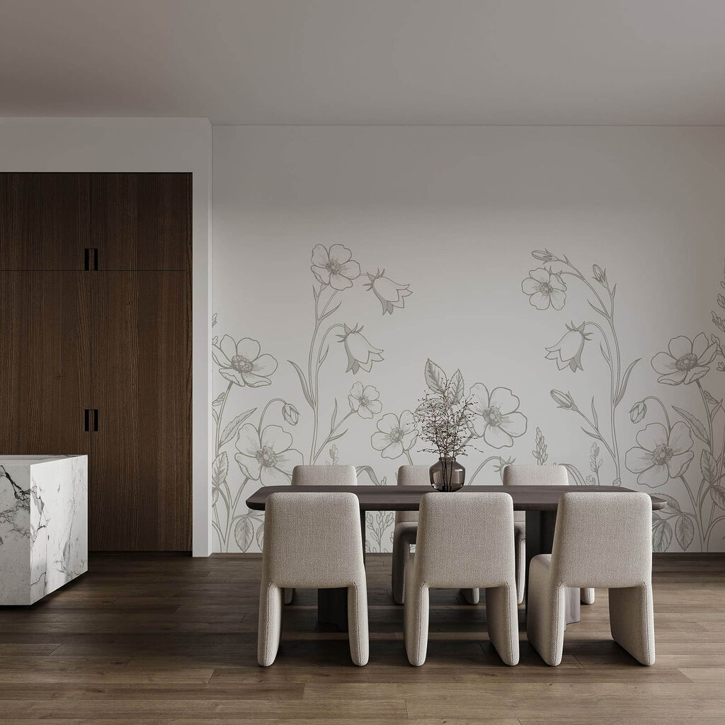 Linhas finas de flores — interior 3