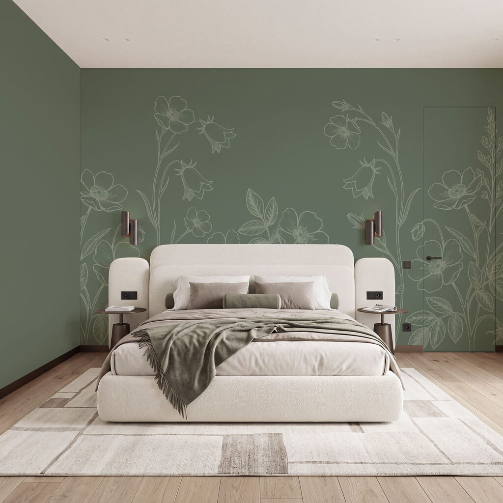 Linhas finas de flores — interior 2