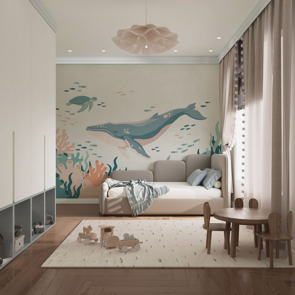 Baleia e tartaruga juntas — interior 2
