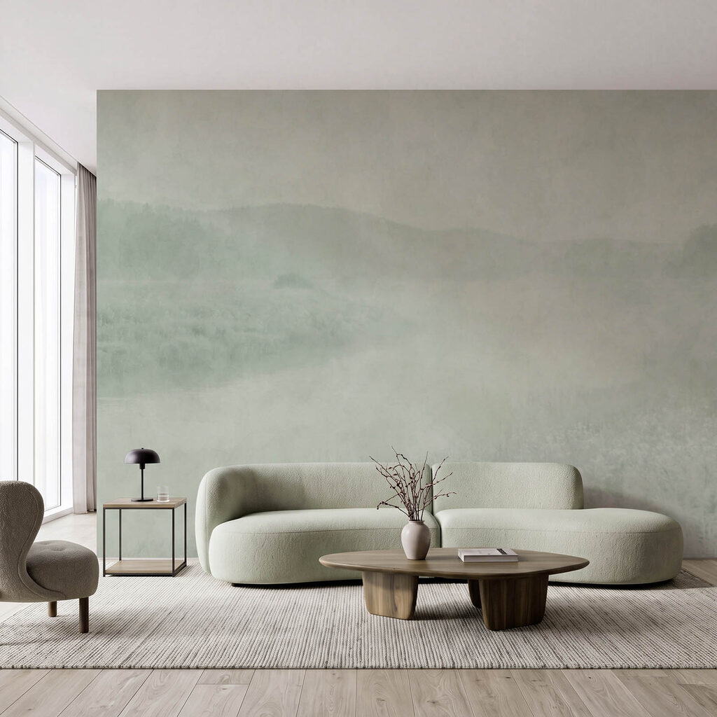 Colinas verdes na neblina — interior 2