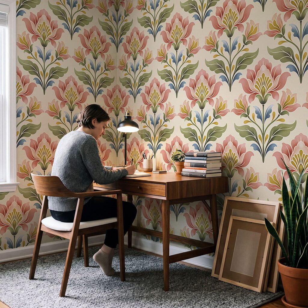 Flores em filas elegantes — interior 3