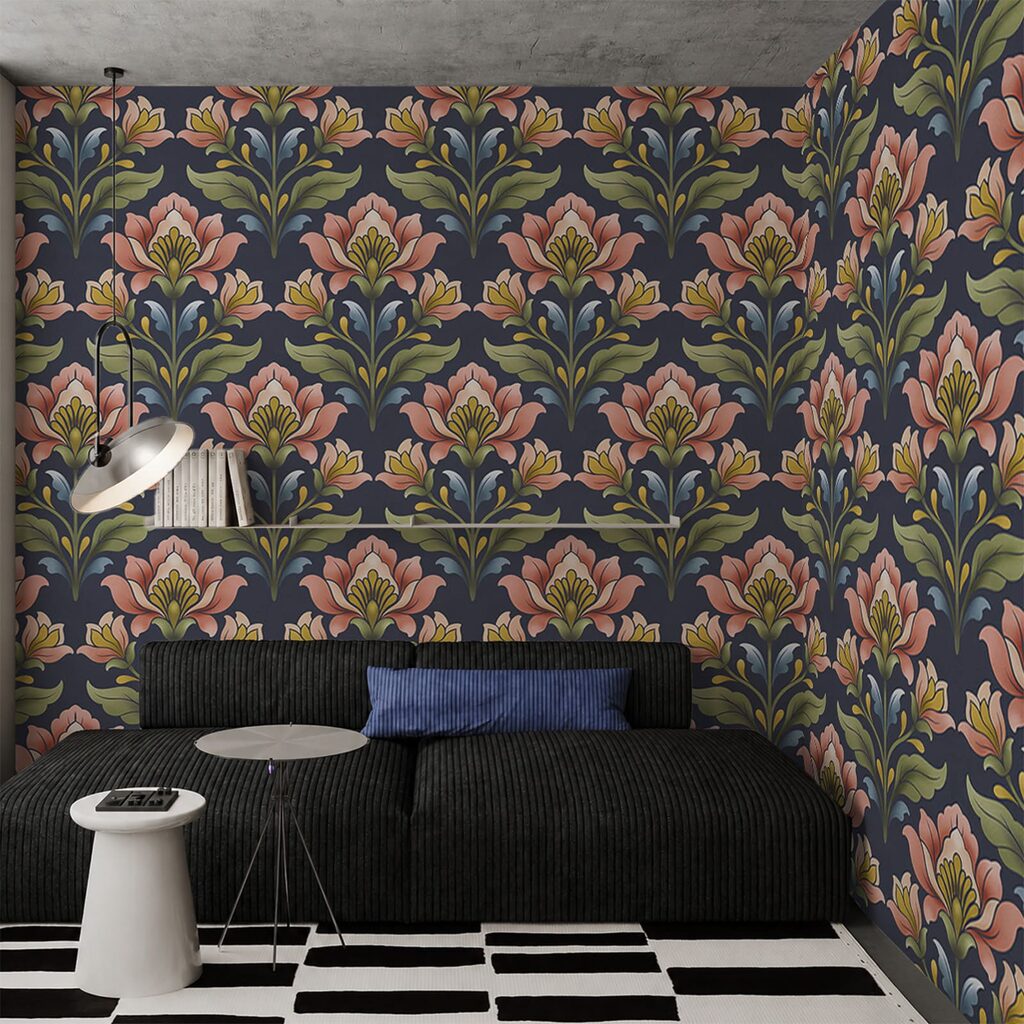 Flores em filas elegantes — interior 2