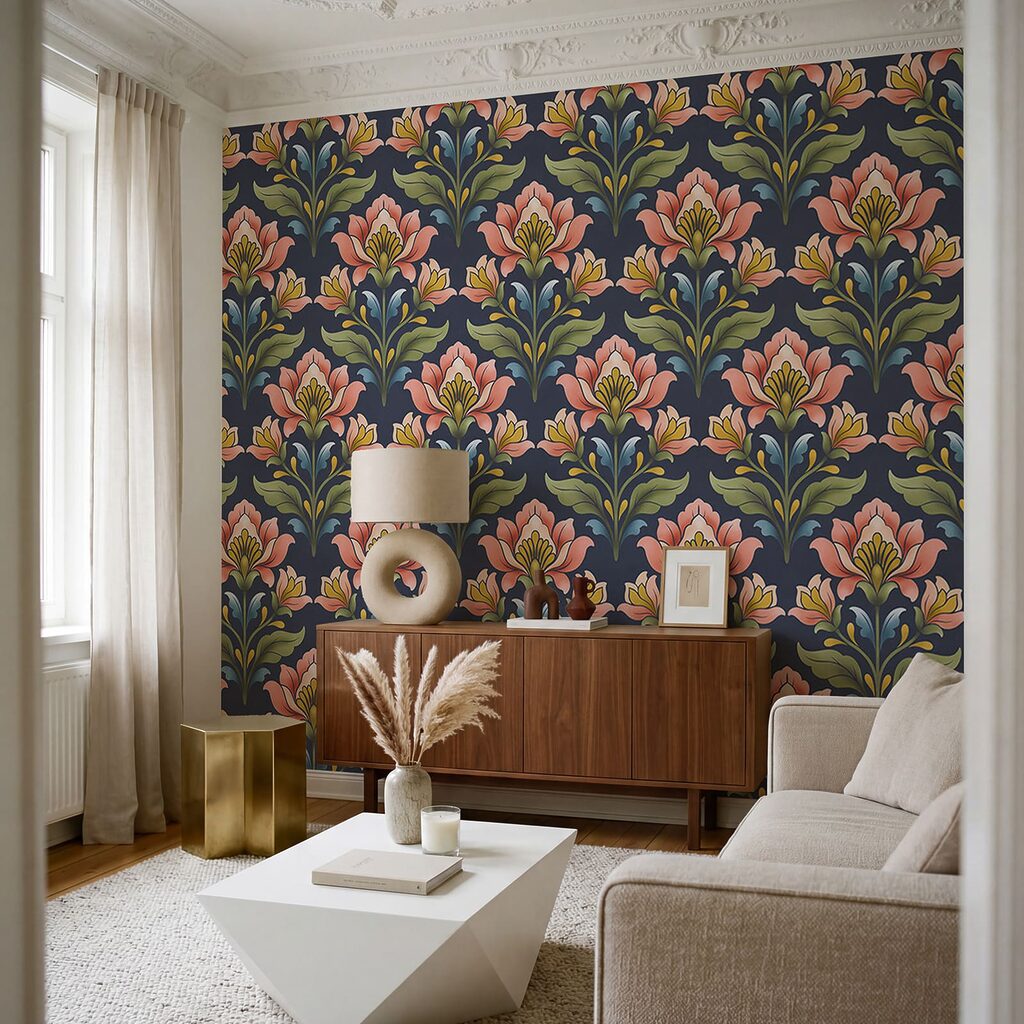 Flores em filas elegantes — interior 3