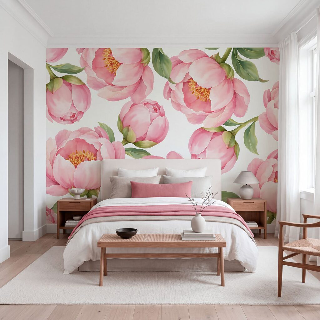 Flores cor-de-rosa abertas — interior 2