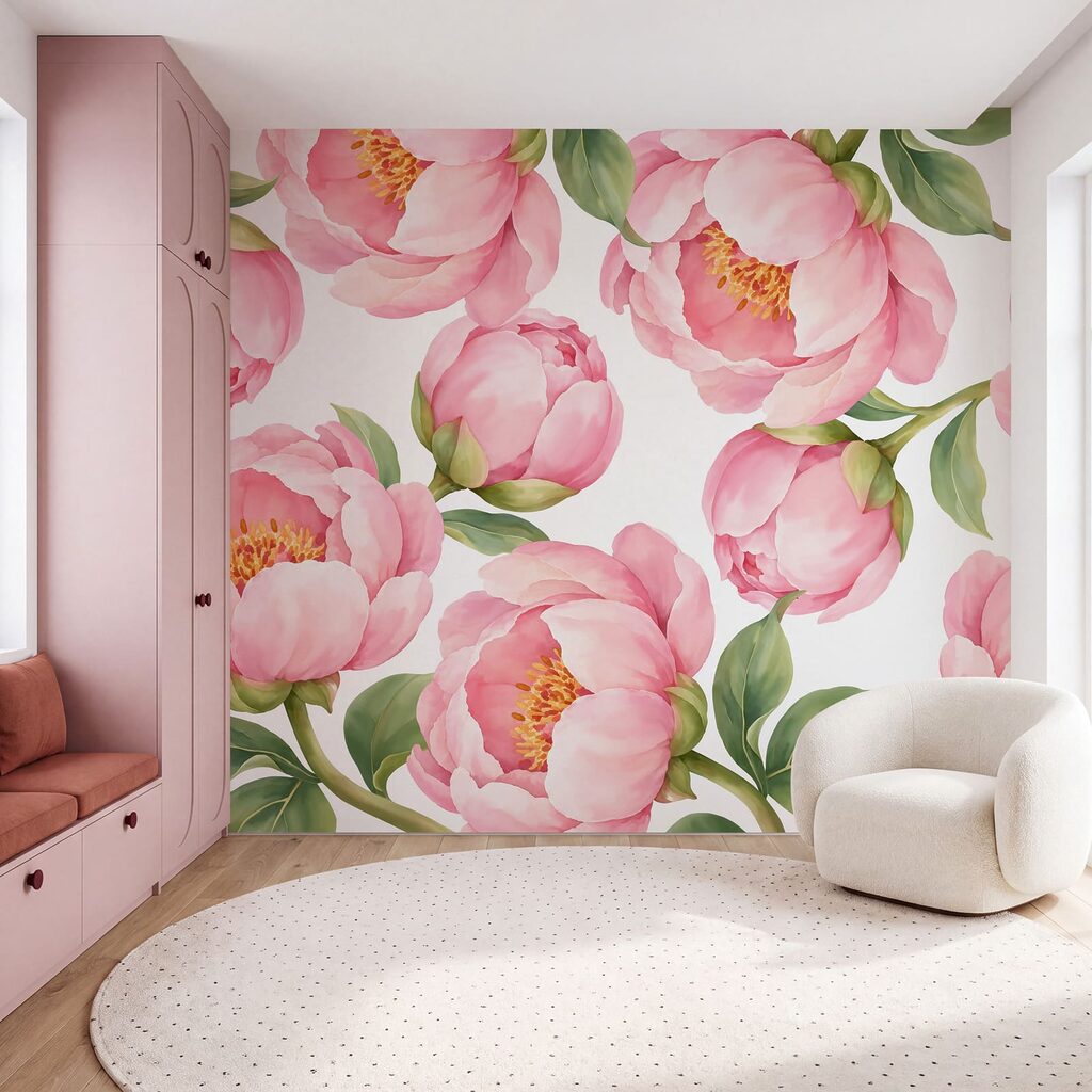 Flores cor-de-rosa abertas — interior 5