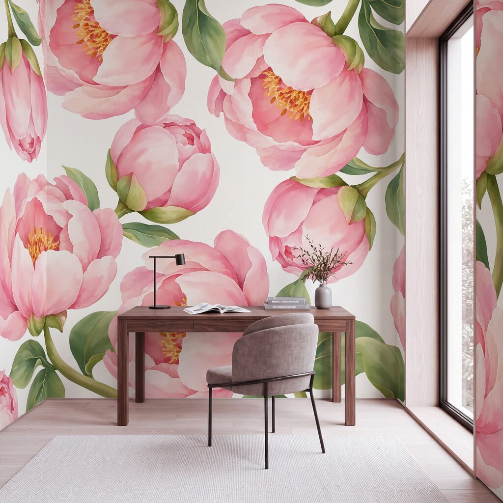 Flores cor-de-rosa abertas — interior 7