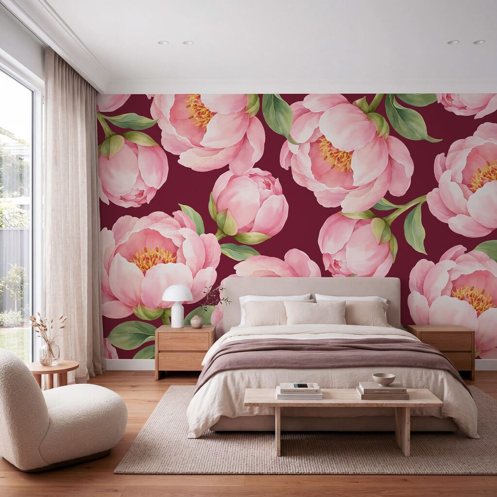 Flores cor-de-rosa abertas — interior 2
