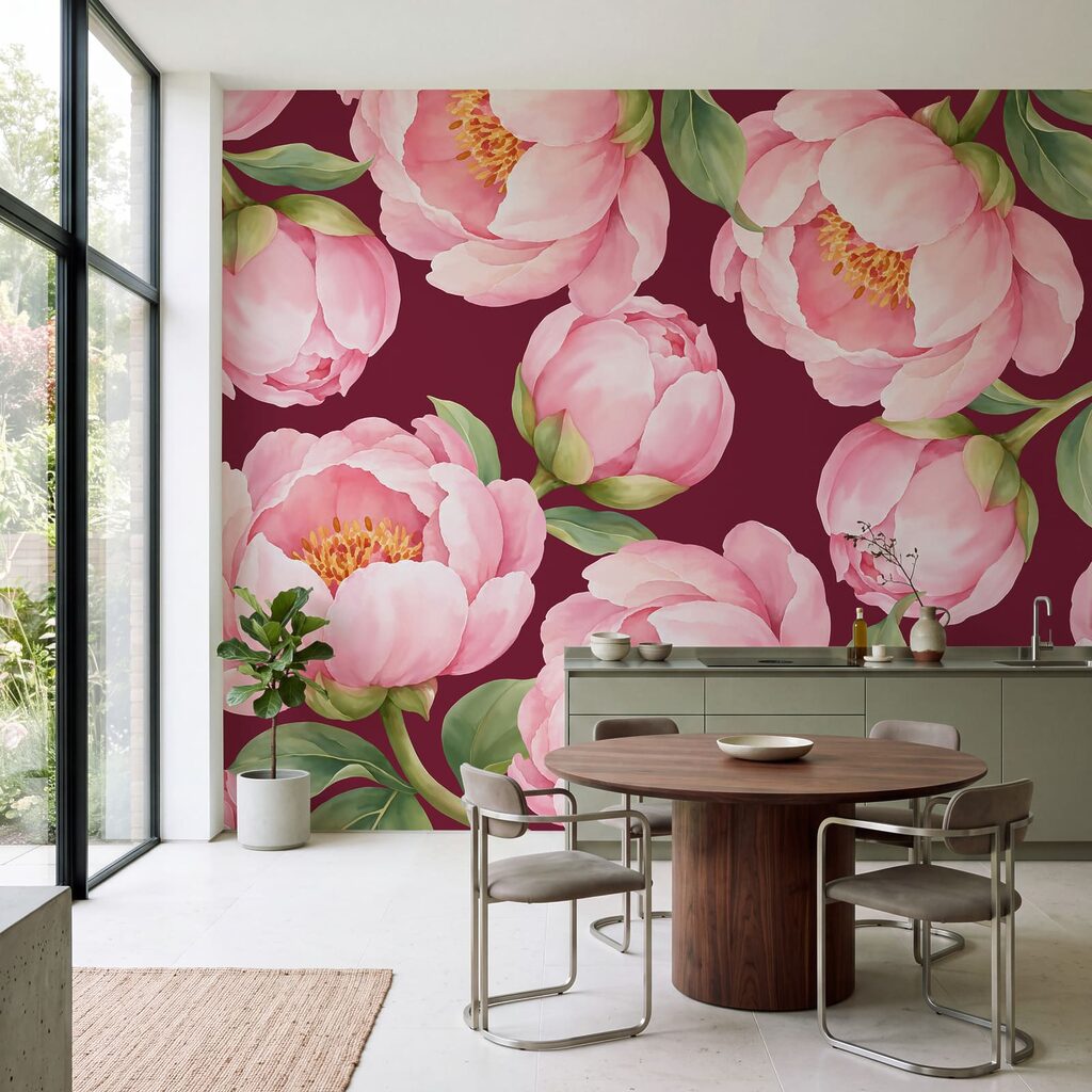Flores cor-de-rosa abertas — interior 5