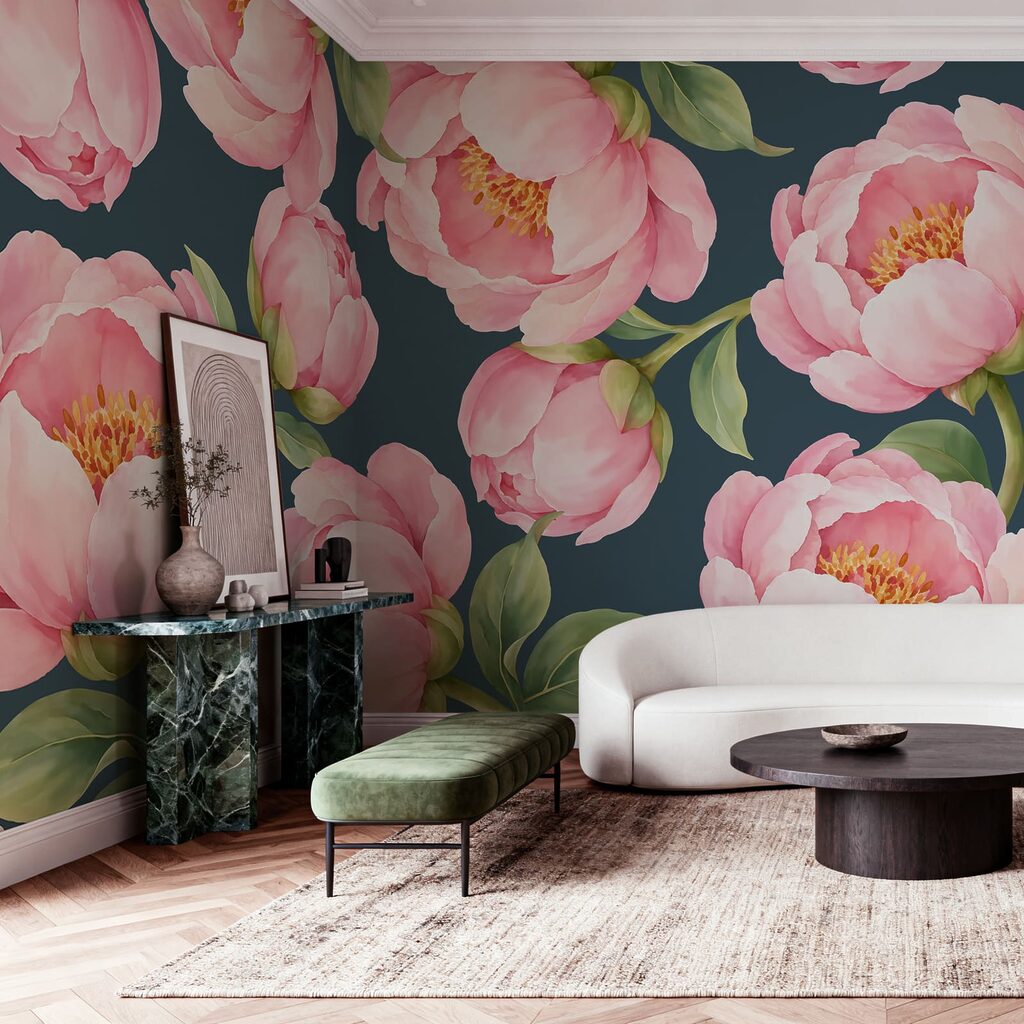 Flores cor-de-rosa abertas — interior 2