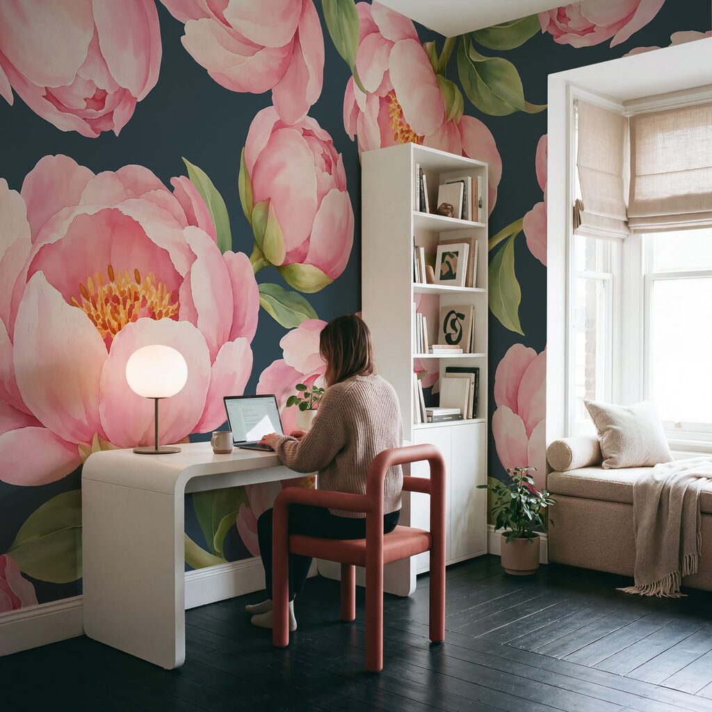 Flores cor-de-rosa abertas — interior 5