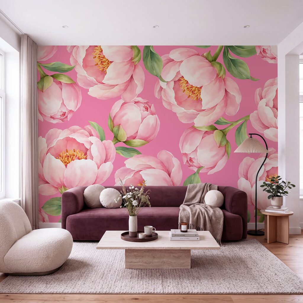 Flores cor-de-rosa abertas — interior 4