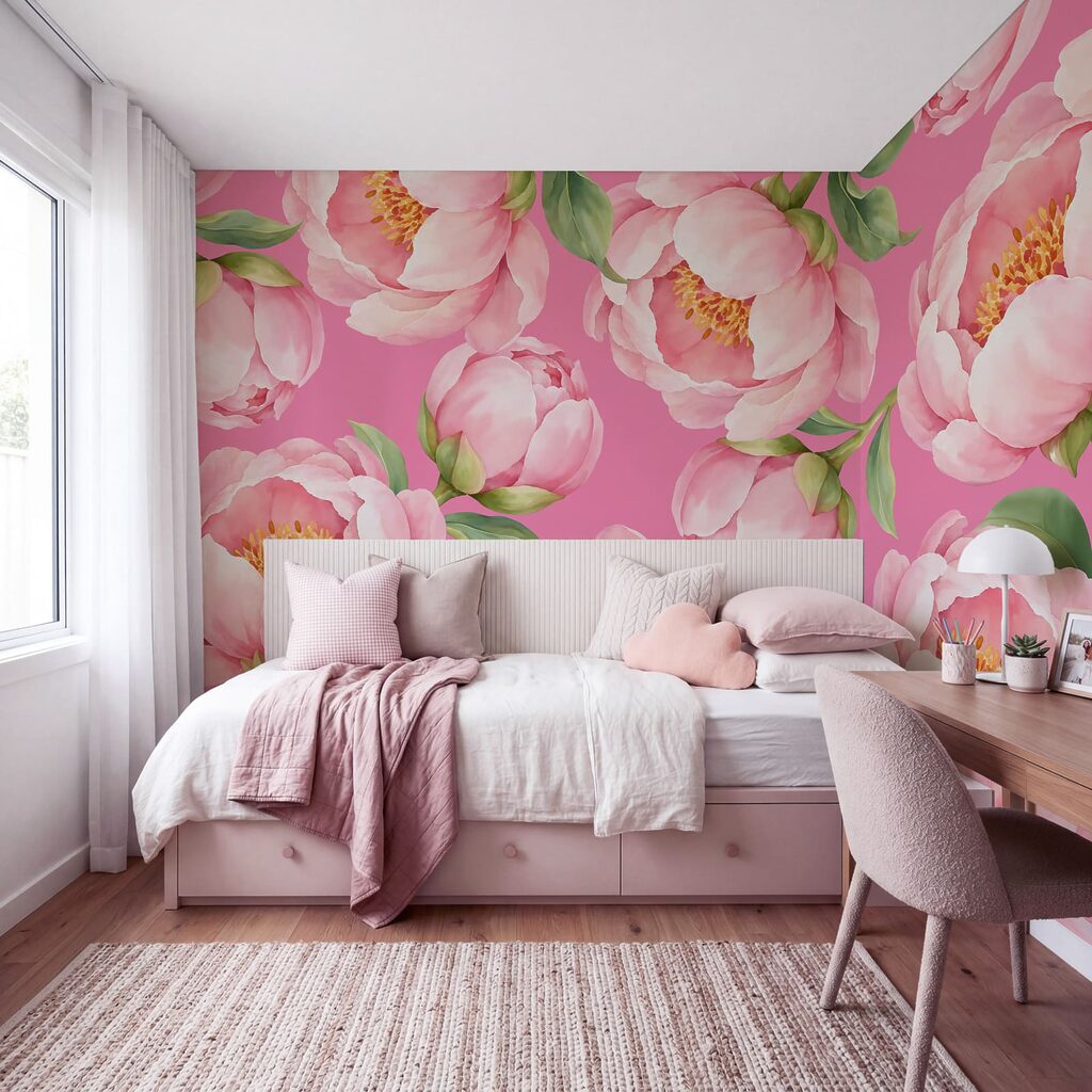Flores cor-de-rosa abertas — interior 5