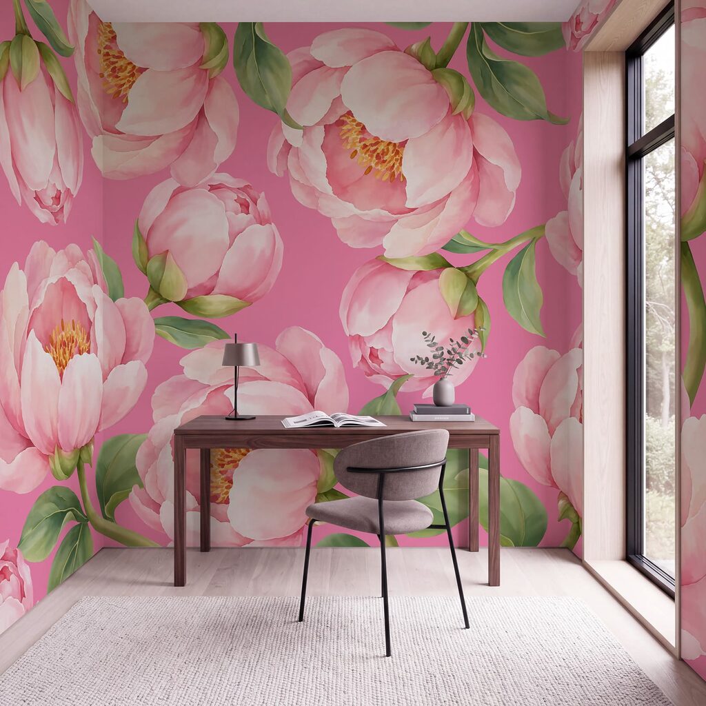 Flores cor-de-rosa abertas — interior 6