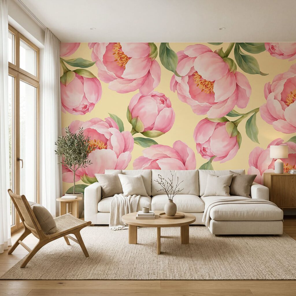 Flores cor-de-rosa abertas — interior 2