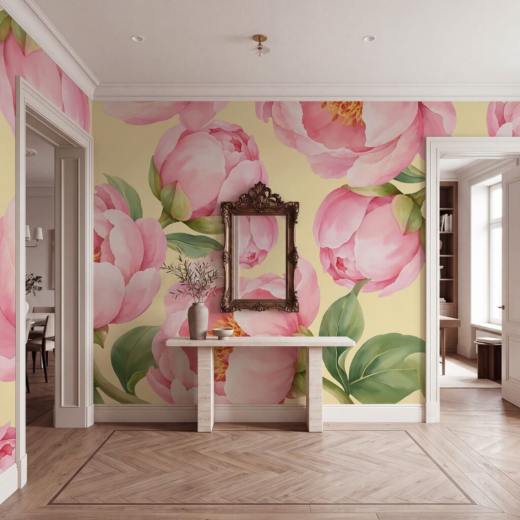Flores cor-de-rosa abertas — interior 3