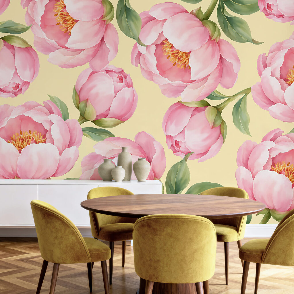 Flores cor-de-rosa abertas — interior 5