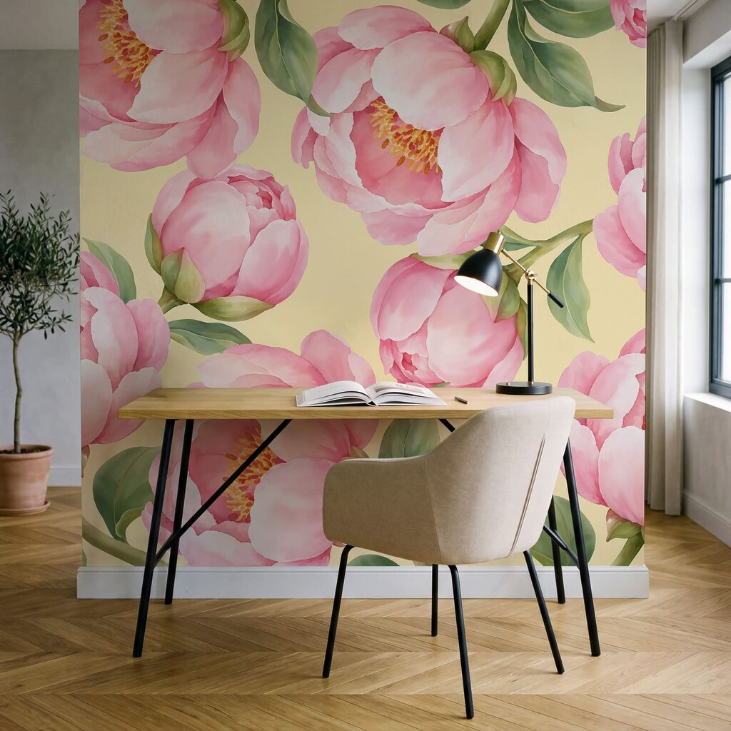 Flores cor-de-rosa abertas — interior 6
