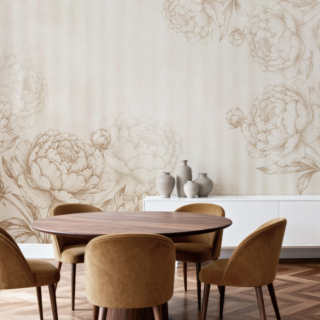 Contornos florais em riscas — interior 4