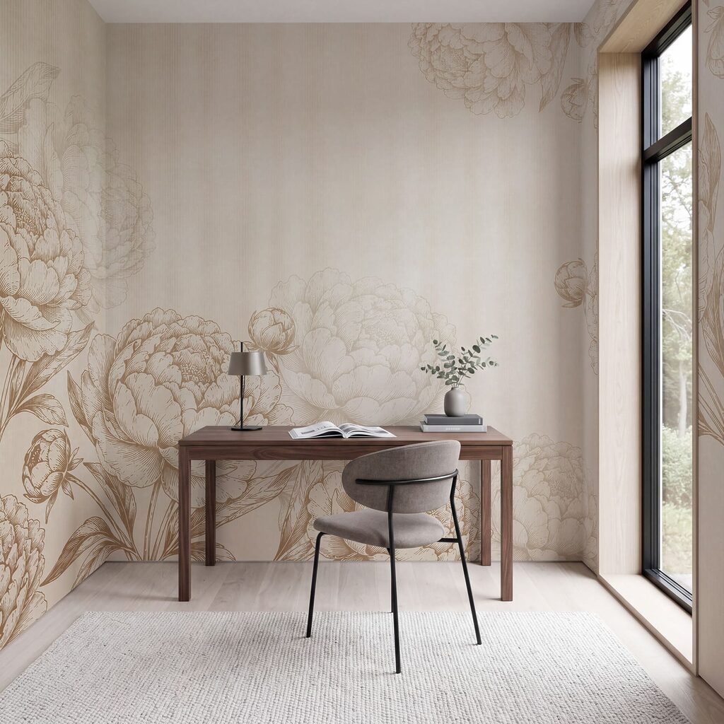 Contornos florais em riscas — interior 5
