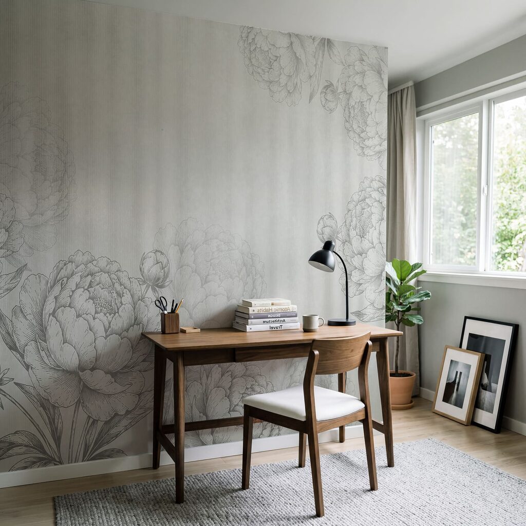 Contornos florais em riscas — interior 5