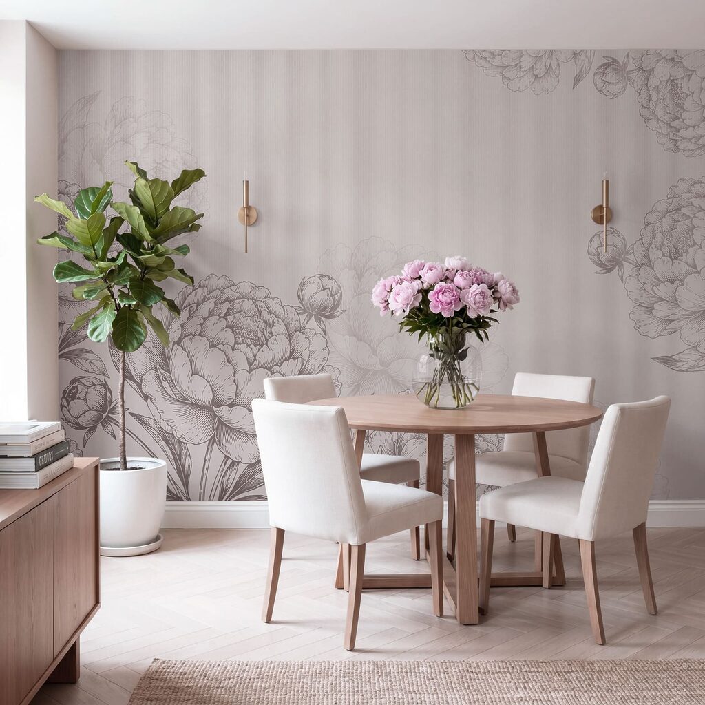 Contornos florais em riscas — interior 4
