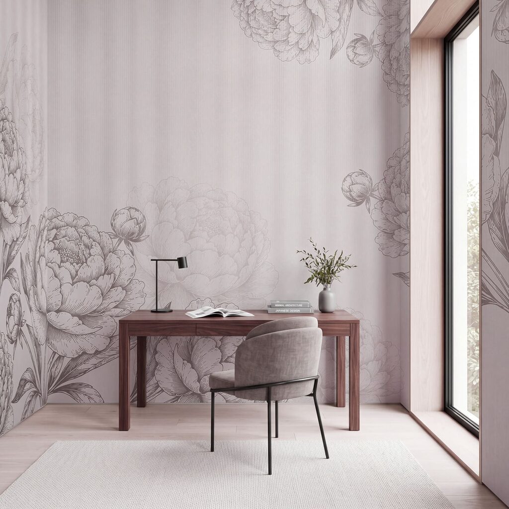 Contornos florais em riscas — interior 5