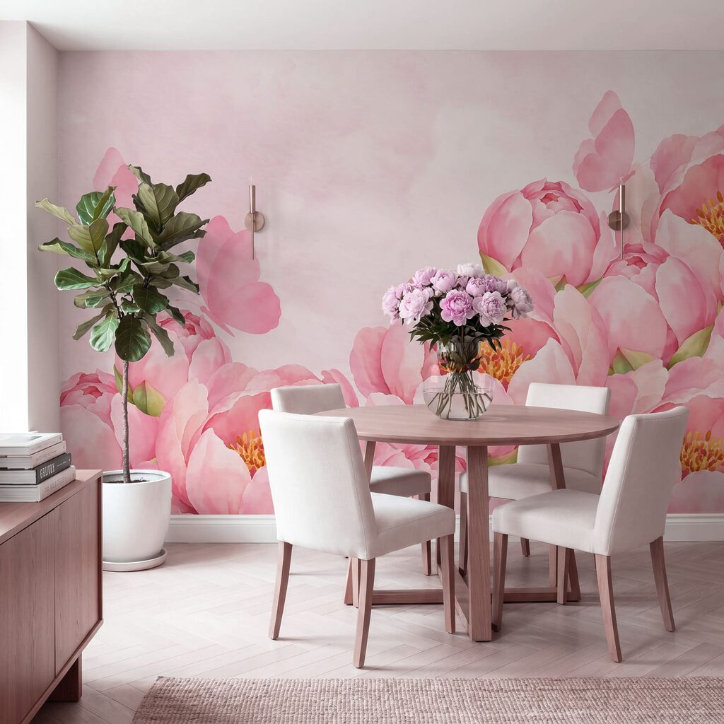 Borboletas sobre bordas floridas — interior 5