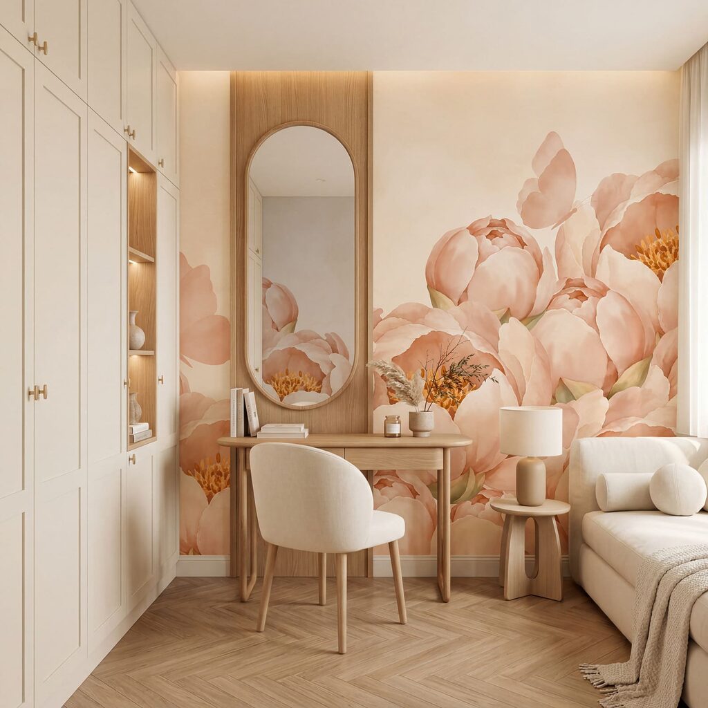 Borboletas sobre bordas floridas — interior 3