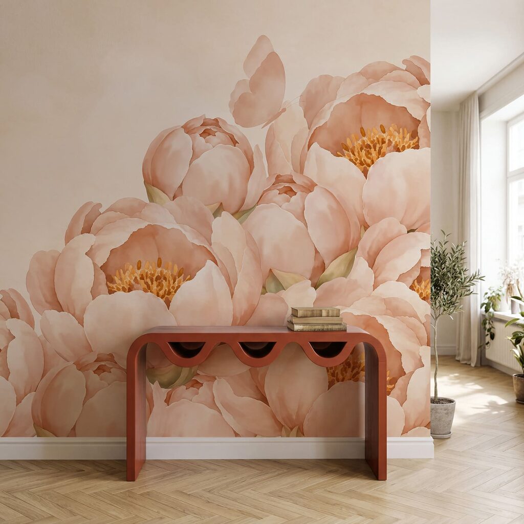 Borboletas sobre bordas floridas — interior 4