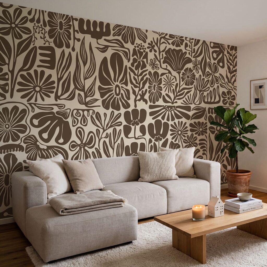Flores tropicais recortadas — interior 1